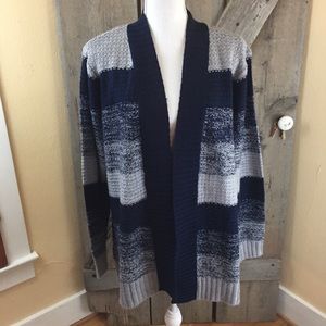 Jason Maxwell Gray and Blue Cardigan Size 1X
